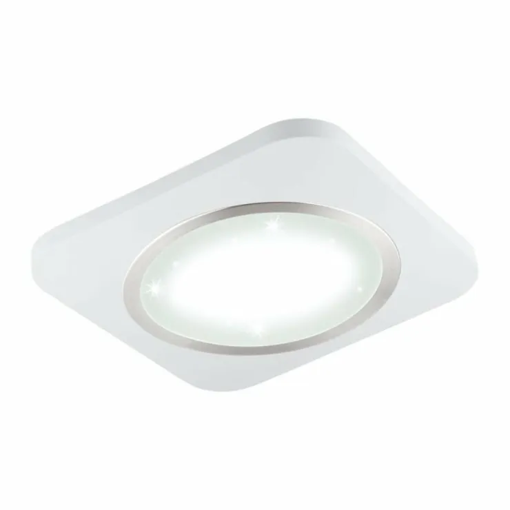 Luminaires Eglo Éclairage Led|Plafonnier Eglo PUYO-S LED Nickel mat, Blanc, 1 lumière