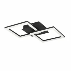 Luminaires Eglo Éclairage Led|Plafonnier Eglo RGBIC LED Noir, 2 lumières, Télécommandes, Changeur de couleurs