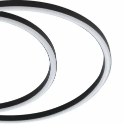 Luminaires Eglo Éclairage Led|Plafonnier Eglo RUOTALE LED Noir, 1 lumière