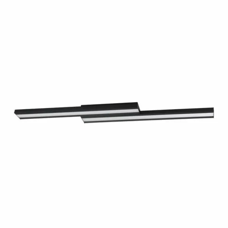 Plafonnier Eglo SALITERAS-Z LED Noir, 2 lumières, Changeur de couleurs