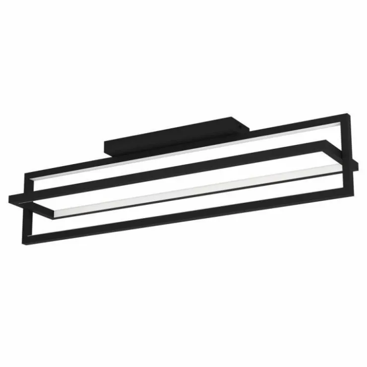 Luminaires Eglo Éclairage Led|Plafonnier Eglo SIBERIA LED Noir, 1 lumière, Télécommandes
