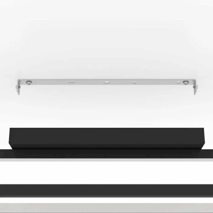 Luminaires Eglo Éclairage Led|Plafonnier Eglo SIBERIA LED Noir, 1 lumière, Télécommandes