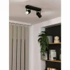 Luminaires Eglo Éclairage Led|Plafonnier Eglo SOREGO LED Noir, 2 lumières