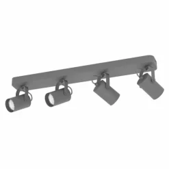 Luminaires Eglo Spots Et Projecteurs|Plafonnier Eglo SOREGO LED Noir, 4 lumières