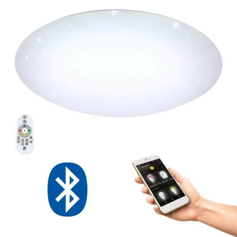 Plafonnier Eglo TOTARI-C LED Blanc, 1 lumière, Télécommandes