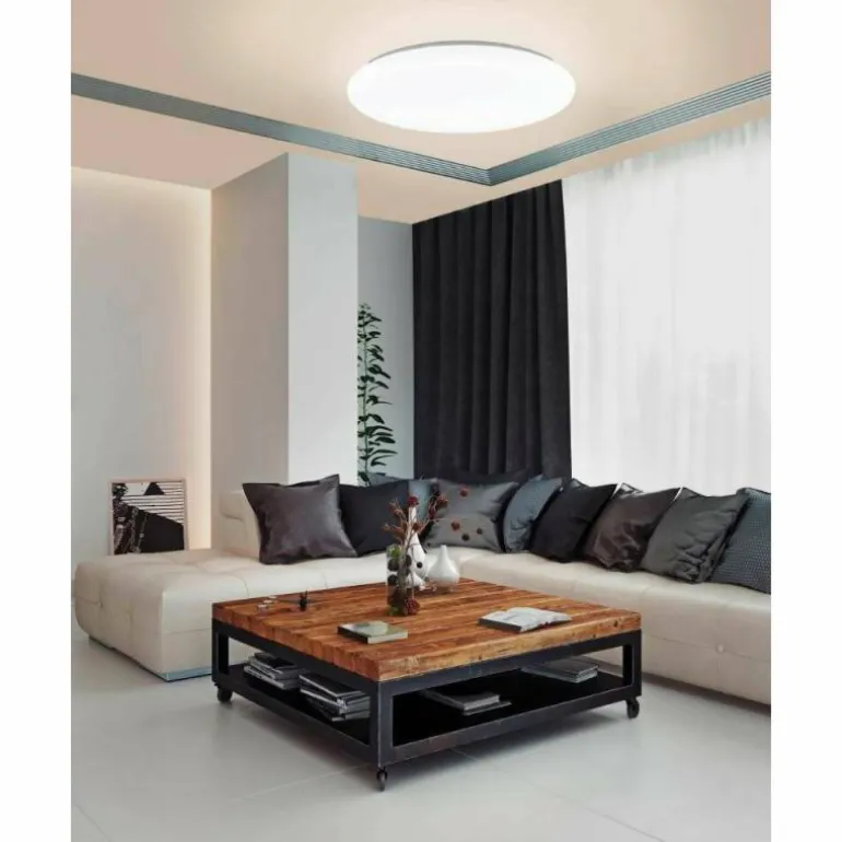 Plafonnier Eglo TOTARI-Z LED Blanc, 4 lumières, Changeur de couleurs