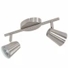 Luminaires Eglo Éclairage Led|Plafonnier Eglo TRAVALE LED Nickel mat, 2 lumières