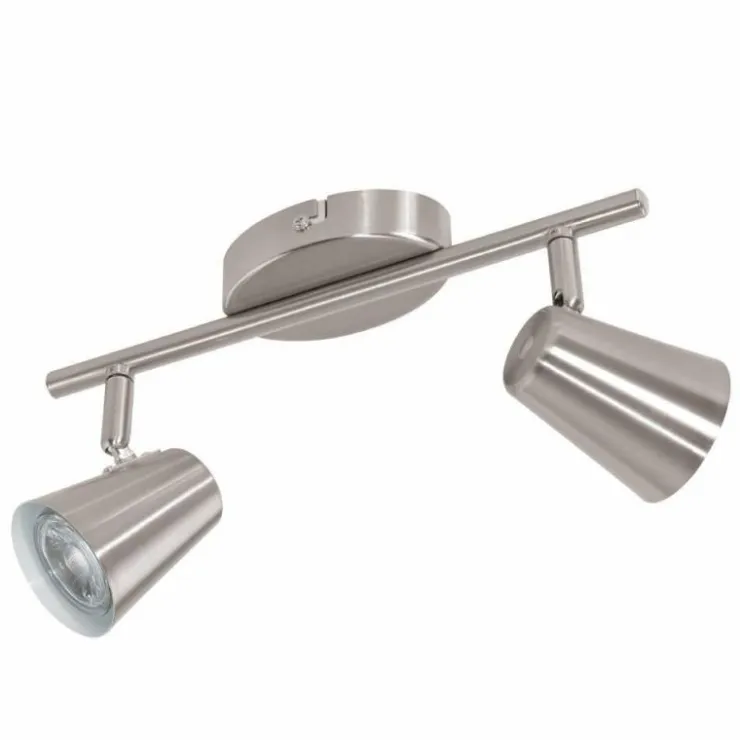 Luminaires Eglo Éclairage Led|Plafonnier Eglo TRAVALE LED Nickel mat, 2 lumières
