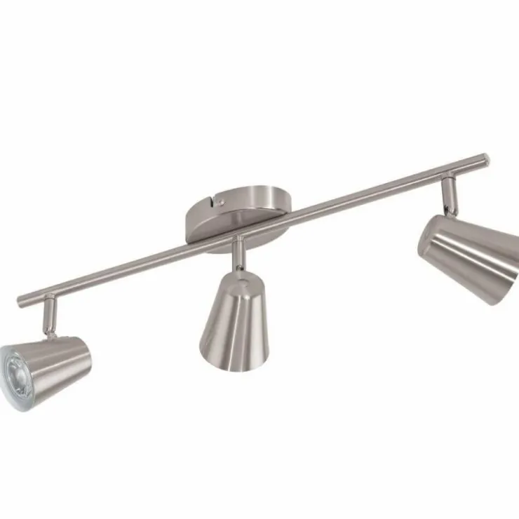 Luminaires Eglo Éclairage Led|Plafonnier Eglo TRAVALE LED Nickel mat, 3 lumières