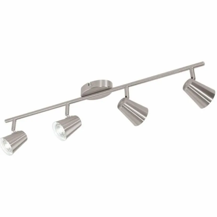 Luminaires Eglo Éclairage Led|Plafonnier Eglo TRAVALE LED Nickel mat, 4 lumières