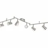 Luminaires Eglo Éclairage Led|Plafonnier Eglo TRAVALE LED Nickel mat, 6 lumières