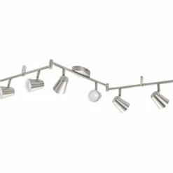 Luminaires Eglo Éclairage Led|Plafonnier Eglo TRAVALE LED Nickel mat, 6 lumières