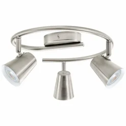 Luminaires Eglo Éclairage Led|Plafonnier Eglo TRAVALE LED Nickel mat, 3 lumières