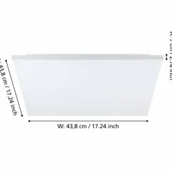 Luminaires Eglo Éclairage Led|Plafonnier Eglo TRUPIANA LED Blanc, 1 lumière