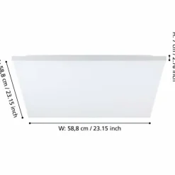 Luminaires Eglo Éclairage Led|Plafonnier Eglo TRUPIANA LED Blanc, 1 lumière
