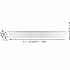 Luminaires Eglo Éclairage Led|Plafonnier Eglo TURCONA-B LED Blanc, 1 lumière