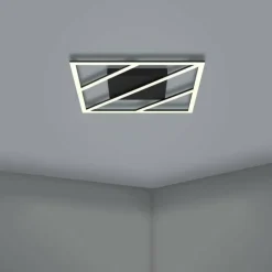 Luminaires Eglo Éclairage Led|Plafonnier Eglo ULISANO LED Noir, 1 lumière, Télécommandes