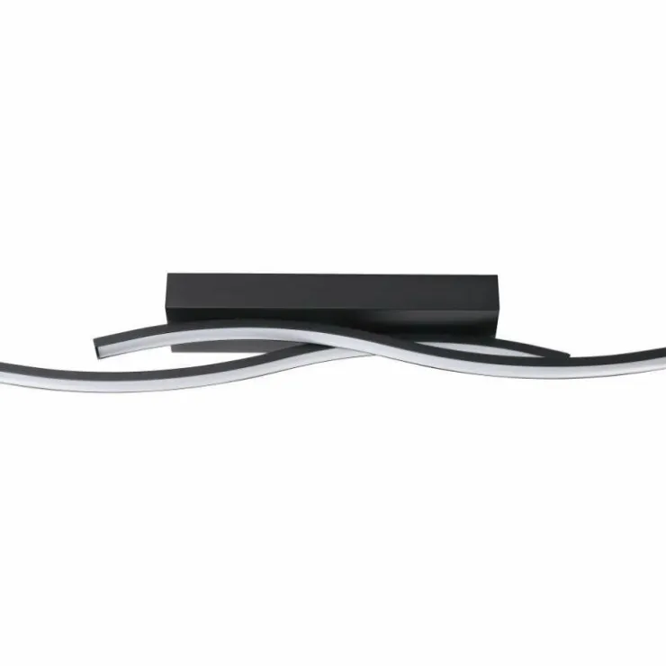 Luminaires Eglo Éclairage Led|Plafonnier Eglo VILORIA LED Noir, 1 lumière
