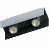 Luminaires Eglo Plafonniers|Plafonnier Eglo VISERBA Aluminium, Noir, 2 lumières