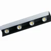 Luminaires Eglo Plafonniers|Plafonnier Eglo VISERBA Aluminium, Noir, 4 lumières