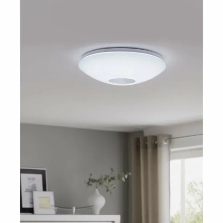 Luminaires Eglo Éclairage Led|Plafonnier Eglo VOLTAGO 2 LED Blanc, 1 lumière, Télécommandes