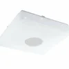 Luminaires Eglo Éclairage Led|Plafonnier Eglo VOLTAGO 2 LED Aspect cristal, Blanc, 1 lumière, Télécommandes