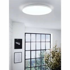 Luminaires Eglo Éclairage Led|Plafonnier Eglo-Leuchten CRESPILLO LED Blanc, 1 lumière