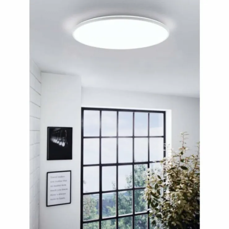 Luminaires Eglo Éclairage Led|Plafonnier Eglo-Leuchten CRESPILLO LED Blanc, 1 lumière