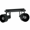 Luminaires Eglo Plafonniers|Plafonnier Eglo-Leuchten CASIBARE Noir, 2 lumières