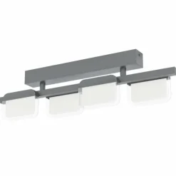 Luminaires Eglo Éclairage Led|Plafonnier Eglo-Leuchten ERVIDEL LED Noir, 4 lumières