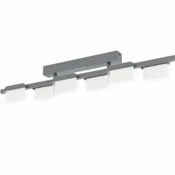 Luminaires Eglo Éclairage Led|Plafonnier Eglo-Leuchten ERVIDEL LED Noir, 6 lumières