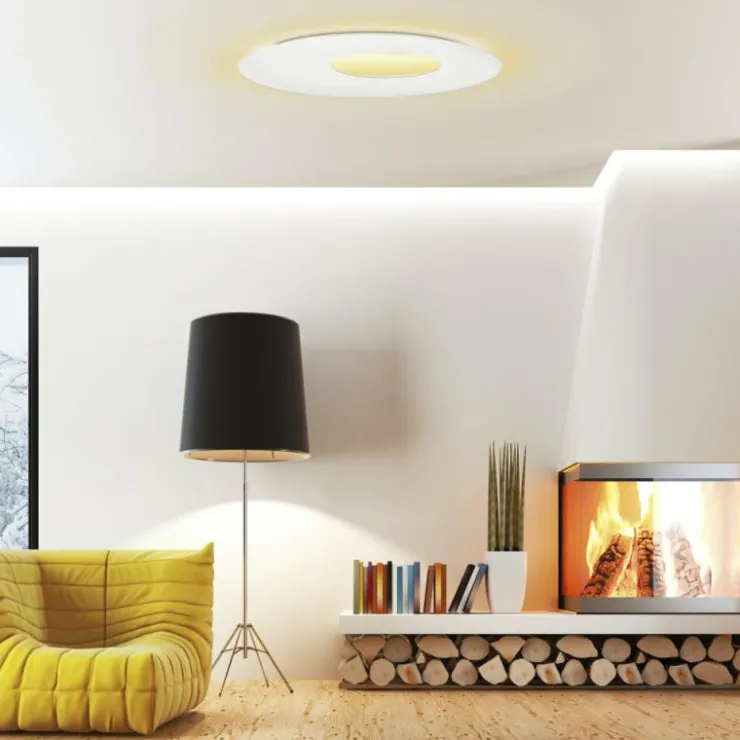 Luminaires Escale Éclairage Led|Plafonnier Escale BLADE OPEN LED Blanc, 1 lumière