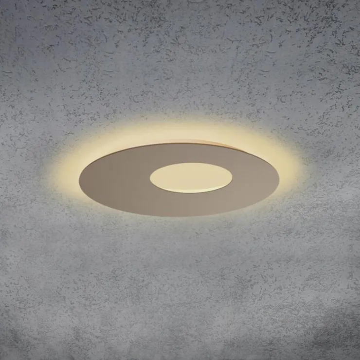 Luminaires Escale Éclairage Led|Plafonnier Escale BLADE OPEN LED Brun, Taupe, 1 lumière
