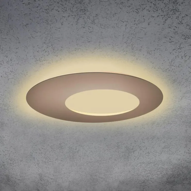 Luminaires Escale Éclairage Led|Plafonnier Escale BLADE OPEN LED Brun, 1 lumière