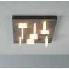 Plafonnier Escale Sharp LED Gris, 9 lumières