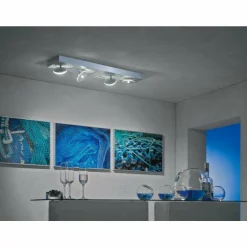 Plafonnier Escale SPOT IT LED Aluminium, 4 lumières