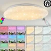 Plafonnier Esgos LED Blanc, 1 lumière, Télécommandes
