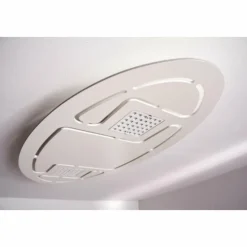 Luminaires Eva Luz Éclairage Led|Plafonnier Evaluz Ellipse LED Blanc, 2 lumières