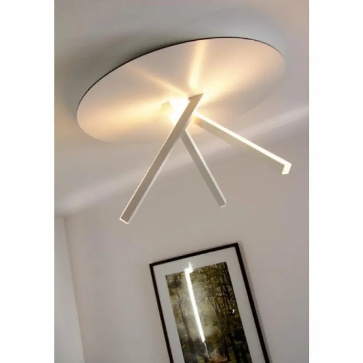Luminaires Eva Luz Éclairage Led|Plafonnier Evaluz Orion LED Blanc, 3 lumières