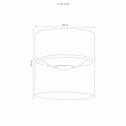 plafonnier extérieur LCD 5069 LED Blanc, 1 lumière