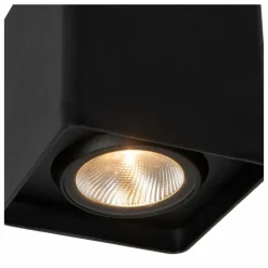 plafonnier extérieur Lucide LEEDS LED Noir, 1 lumière