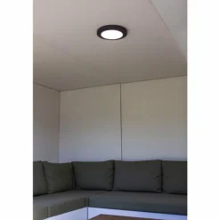 plafonnier extérieur Lutec Kayah LED Anthracite, 1 lumière
