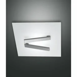 Luminaires Fabas Luce Éclairage Led|Plafonnier Fabas Luce Agia LED Blanc, 1 lumière