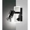 Luminaires Fabas Luce Spots Et Projecteurs|Plafonnier Fabas Luce Alice Chrome, Noir, 1 lumière