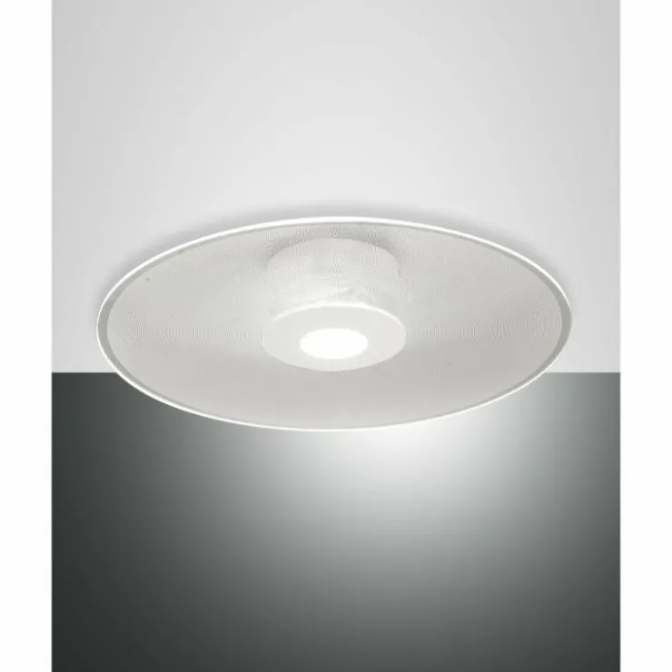 Luminaires Fabas Luce Éclairage Led|Plafonnier Fabas Luce Anemone LED Blanc, 1 lumière