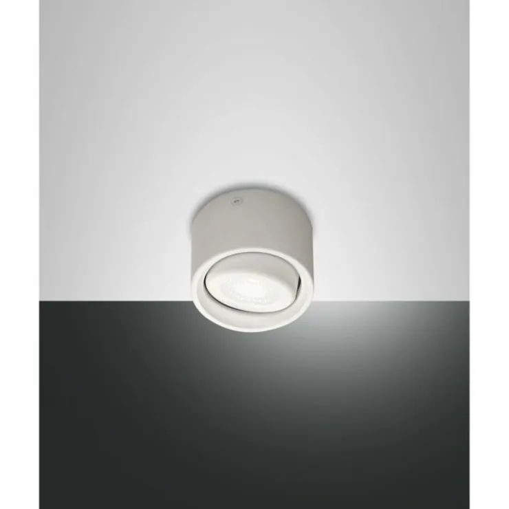 Luminaires Fabas Luce Éclairage Led|Plafonnier Fabas Luce Anzio LED Blanc, 1 lumière