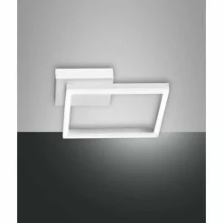 Luminaires Fabas Luce Éclairage Led|Plafonnier Fabas Luce Bard LED Blanc, 1 lumière