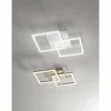 Luminaires Fabas Luce Éclairage Led|Plafonnier Fabas Luce Bard LED Blanc, 1 lumière