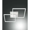 Luminaires Fabas Luce Éclairage Led|Plafonnier Fabas Luce Bard LED Blanc, 1 lumière