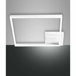 Luminaires Fabas Luce Éclairage Led|Plafonnier Fabas Luce Bard LED Blanc, 1 lumière